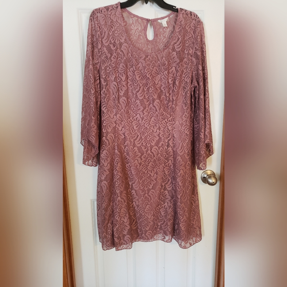 Cato Lace Mauve Pink Dress